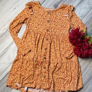 Floral Fall Kids Dress